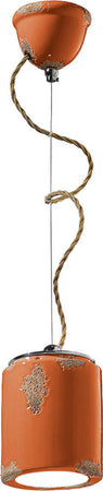 Lampadario-Vintage-Ceramica-Arancio-1-Luce-E27