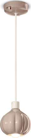 Lampadario-Vintage-Decò-Afoxe'-Alluminio-Ceramica-Grigio-Sabbia-1-Luce-E14