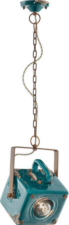 Lampadario-Vintage-Industrial-Cubica-Ferro-E-Ceramica-Verde-1-Luce-E27