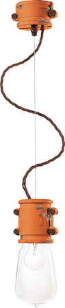 Lampadario-Vintage-Urban-Ferro-E-Ceramica-Arancio-1-Luce-E27-12Cm