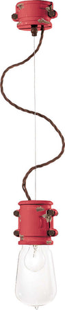 Lampadario-Vintage-Urban-Ferro-E-Ceramica-Rosso-1-Luce-E27-12Cm