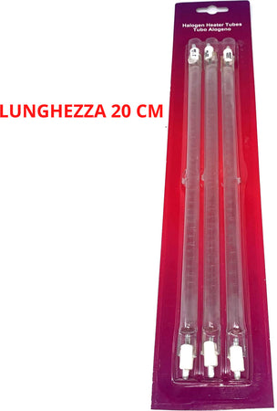 LAMPADE ALOGENE PER STUFA ELETTRICA 20 CM - 400 W 3 PEZZI - RESISTENZA STUFA Fai da te/Prodotti per la costruzione/Riscaldamento e raffreddamento/Parti e accessori caldaie/Elementi di riscaldamento Rossi Ricambi - Venetico Marina, Commerciovirtuoso.it