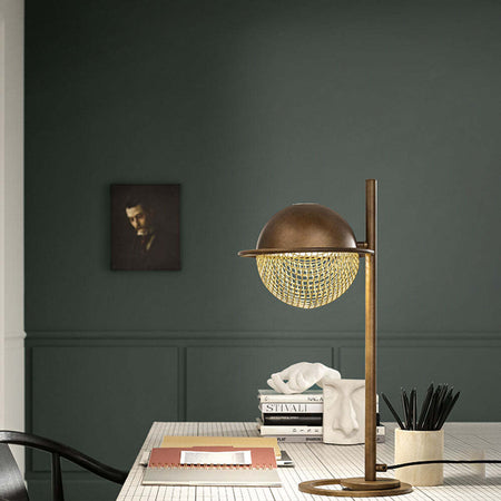 Lampade-Da-Scrivania---Ufficio-Moderno-Iglù-Metallo-Bronzo-1-Luce