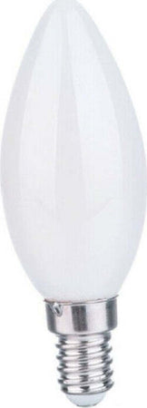 Lampadina-A-Led-Filamento-Opaca-4-W-E14-Luce-Fredda-Calda-Naturale-Candela-C35b