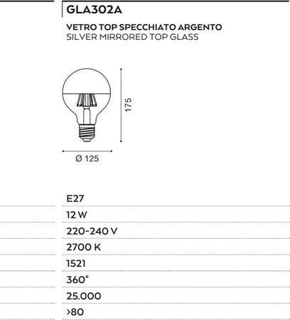 Lampadina-Gea-Led-GLA302A-E27-LED-12W-1521LM-vetro-cupola-argento-globo-luce-calda-interno