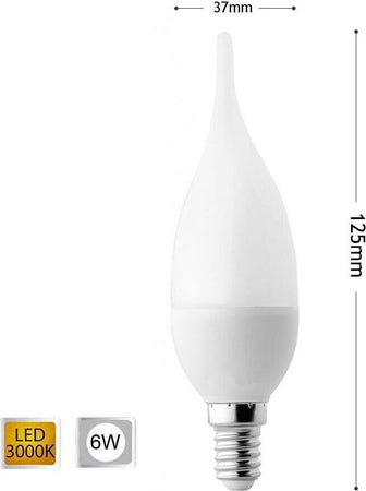 Lampadina-Led-6-W-Soffio-Colpo-Di-Vento-Luce-Calda-E14-6w-C37-Universo