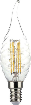 LAMPADINA LED E14 4W CANDLE FLAME BULB C35 CANDELA FIAMMA TWIST FILAMENT VETRO Illuminazione/Lampadine/Lampadine a LED Zencoccostore - Formia, Commerciovirtuoso.it