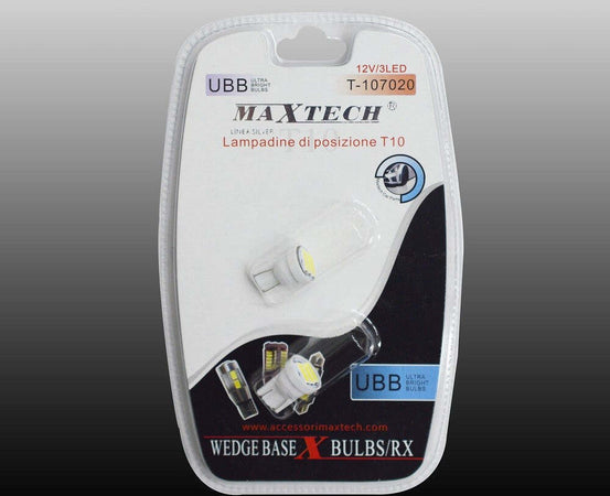 Lampadine Di Posizione Maxtech T-107020 12v / 3led Lampadine Ultra Luminose Auto e Moto/Parti per auto/Luci lampadine e indicatori/Lampadine/Lampadine per esterno Trade Shop italia - Napoli, Commerciovirtuoso.it