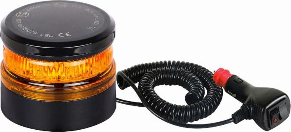Lampeggiante a 8 LED Mini 12-24V base magnetica o ventosa Confezione da 1pz