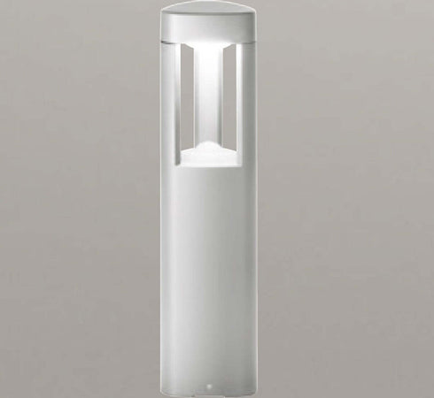 Lampioncino-alluminio-Gea-Led-JANET-GES480-50H-LED-lampada-terra-grigio-metallizzato-moderna-esterno-Gx53-IP54