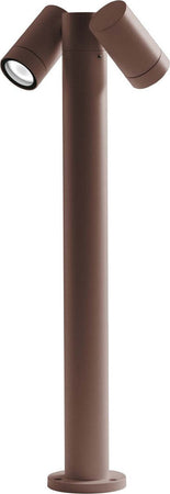 Lampioncino-esterno-Gea-Led-GES1113-70H-GU10-LED-marrone-lampada-terra-spot-orientabile-classica-alluminio