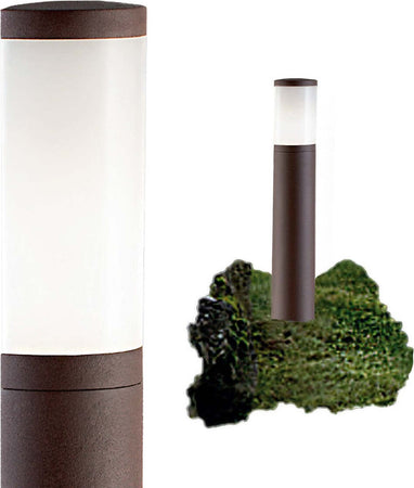 Lampioncino-esterno-Sovil-PANAMA-826-36-E27-LED-alluminio-corten-lampada-terra-esterno