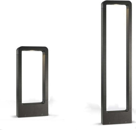 Lampioncino-palo-moderno-Pan-international-GARD-EST285-EST287-LED-alluminio-lampada-terra