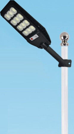Lampione-200W-faro-144-led-con-pannello-solare-sensore,-telecomando-e-staffa-525