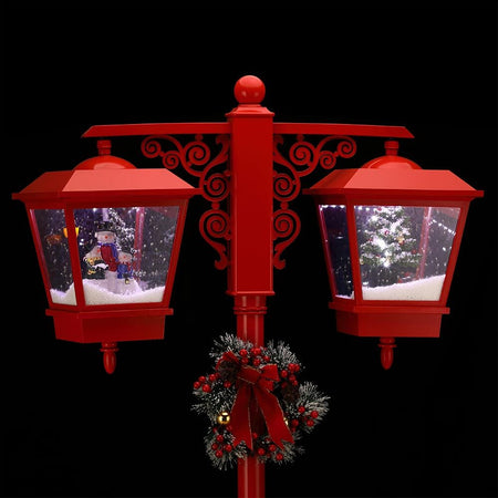 Lampione doppia lanterna decorazione natalizia da interno ed esterno h 188 cm Casa e cucina/Decorazioni per interni/Addobbi e decorazioni per ricorrenze/Decorazioni natalizie/Neve artificiale MagiediNatale.it - Altamura, Commerciovirtuoso.it