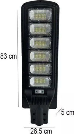 LAMPIONE LED CON PANNELLO SOLARE CREPUSCOLARE 300W LUCE FREDDA IP65 Illuminazione/Illuminazione per esterni/Lampioni Zencoccostore - Formia, Commerciovirtuoso.it