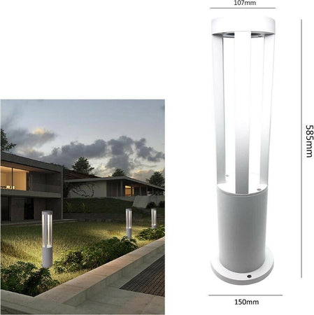 Lampione-Led-Luce-Bianca-Lampada-12-W-.-Lampioncino-Da-Terra-Giardino-Esterno-Ip65-Universo