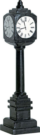 Lampione orologio sulla strada con numeri romani accessori in poliresina per villaggio di Natale Casa e cucina/Decorazioni per interni/Addobbi e decorazioni per ricorrenze/Decorazioni natalizie/Oggettistica MagiediNatale.it - Altamura, Commerciovirtuoso.it
