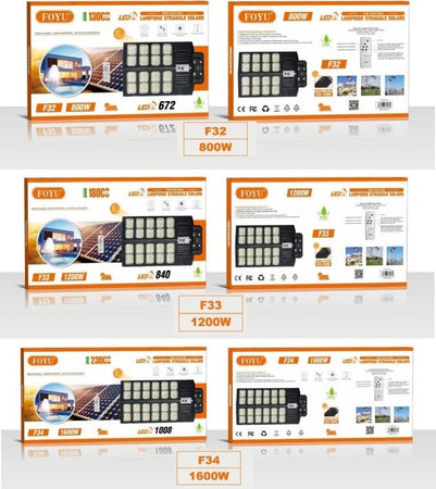 Lampione-Stradale-LED-con-Pannello-Solare-800W-1200W-1600W-Crepuscolare-ip65-100lm/w