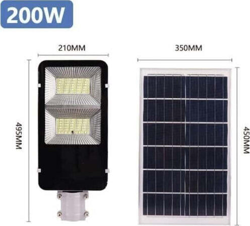 LAMPIONE-STRADALE-LED-PANNELLO-SOLARE-STAFFA-E-TELECOMANDO-100W-200W-300W-400W-500W-600W-CREPUSCOLARE-IP66