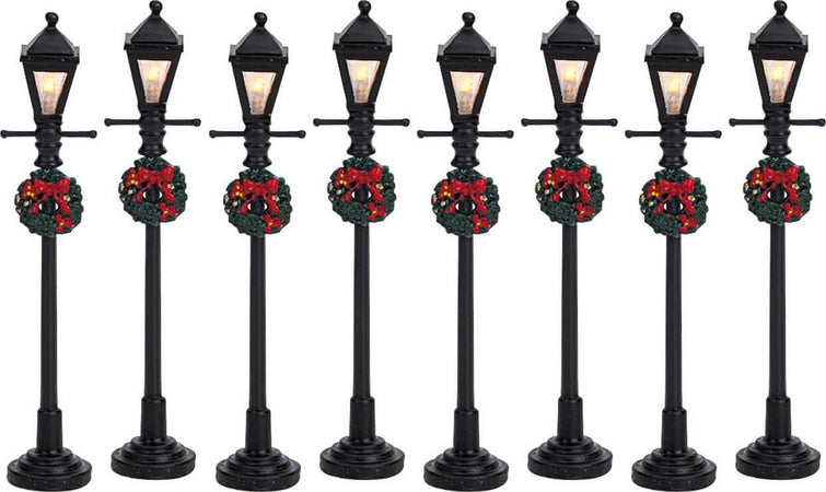 Lampioni per villaggio di Natale con luce alimentati a batterie set di 8 pezzi Casa e cucina/Decorazioni per interni/Addobbi e decorazioni per ricorrenze/Decorazioni natalizie/Oggettistica MagiediNatale.it - Altamura, Commerciovirtuoso.it