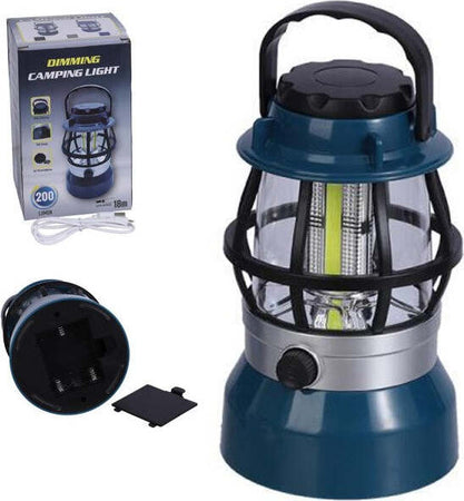 Lanterna-Lampada-Solare-Da-Campeggio-Ricaricabile-Luce-Led-Emergenza-Dimmerabile