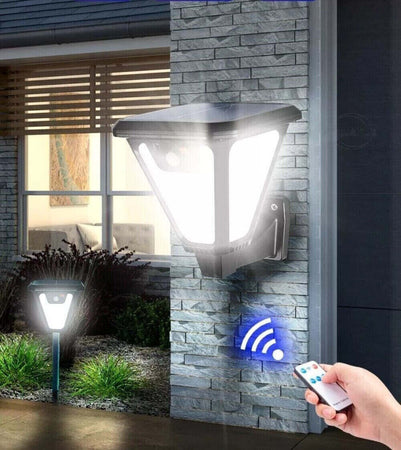 lanterna solare 100 led sensore di movimento lampada a terra o applique a muro / hs-v83 Illuminazione/Illuminazione per esterni/Lampade da parete Zencoccostore - Formia, Commerciovirtuoso.it