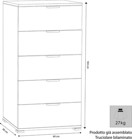 LASE---cassettiera-5-cassetti-Bianco-Milani-Home