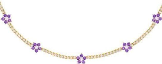 LAUREN-P.---CHOKER-TENNIS-CON-FIORI-LAVANDA-Laura-P.