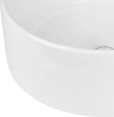 Lavabo-Da-Appoggio-Ceramica-Bianco-Tondo-Arredo-Bagno-Lavandino-41x41x16,5-Cm
