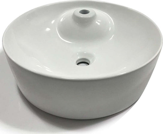 Lavabo Da Appoggio Ceramica Bianco Tondo Lavandino Lavello Arredo 43x43x12 Cm Fai da te/Attrezzature per cucine e bagni/Attrezzature per bagni/Lavandini bagno/Lavabi Ogomondo - Martina Franca, Commerciovirtuoso.it