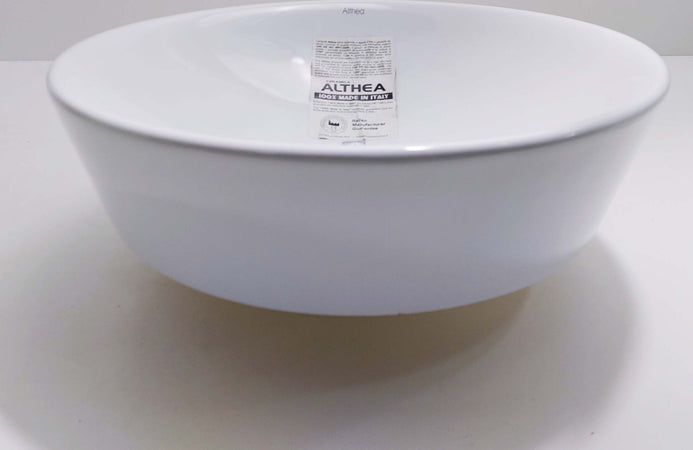 Lavabo da Appoggio Tondo in Ceramica Bianco Lucido Vitra Tecno Fai da te/Attrezzature per cucine e bagni/Attrezzature per bagni/Lavandini bagno/Lavabi Ogomondo - Martina Franca, Commerciovirtuoso.it