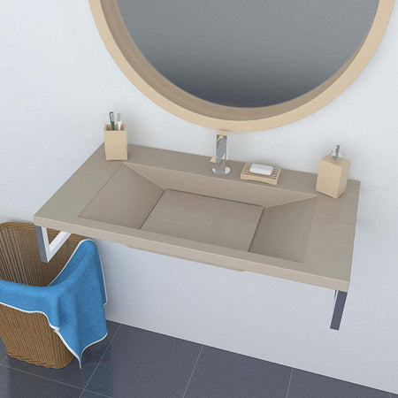 Lavabo-Sospeso-in-Mineralmarmo-con-supporti-in-acciaio-TERRAL-92cm-Moka-Pronta-Consegna
