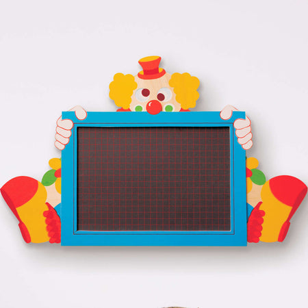 Lavagna Clown - Di Legno E Ardesia per Bambini Dida