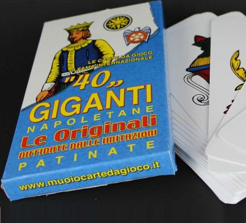 Le Originali 40 Carte Napoletane Giganti Gioco Di Carte Patinate Giochi e giocattoli/Giochi da tavola di società e accessori/Giochi da tavolo/Carte/Mazzi di carte da gioco Trade Shop italia - Napoli, Commerciovirtuoso.it