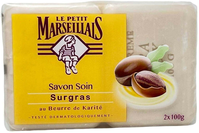 Le Petit Marseillais Set 2pz. Sapone Al Burro Di Karitè Saponetta Au Beurre De Karité 100gr Cad.
