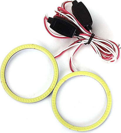 Led-Circolare-Per-Auto-12v-Fari-Occhi-D'angelo-Luce-Bianco-Freddo-Anello-10-Cm