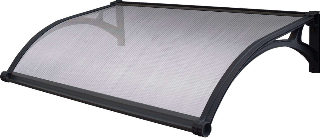 LEDDY---pensilina-porta-ingresso-in-policarbonato-fotovoltaica-con-led-100x120-Opaco-Milani-Home