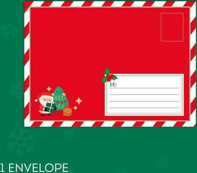 Legami---Kit-Per-Lettera-A-Babbo-Natale,-Set-Lettera-Unisex,-Contiene-Busta,-Lettere-Da-Compilare,-Cartolina,-Foglio-Adesivi,-Dettagli-In-Lamina-glitter,-Carta-Certificata-Fsc