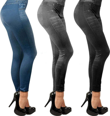 LEGGINGS PANTALONI EFFETTO JEANS LEGGINS PANTACOLLANT DONNA TG UNICA BLU NERO Moda/Donna/Abbigliamento/Leggings Trade Shop italia - Napoli, Commerciovirtuoso.it