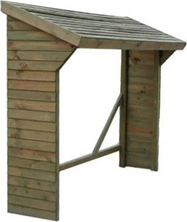 Legnaia-da-giardino-in-legno-di-pino-impregnato-in-autoclave-217x80x155/180-Marrone-Milani-Home