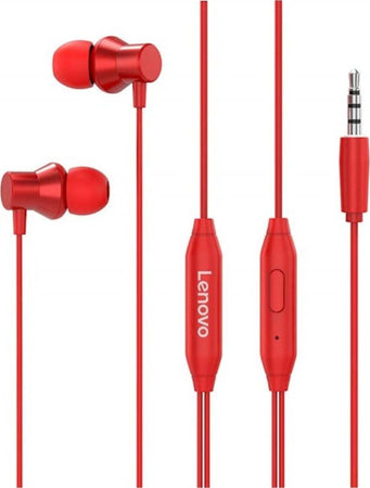 Lenovo-Hf130-Auricolari-Con-Filo-Rossi