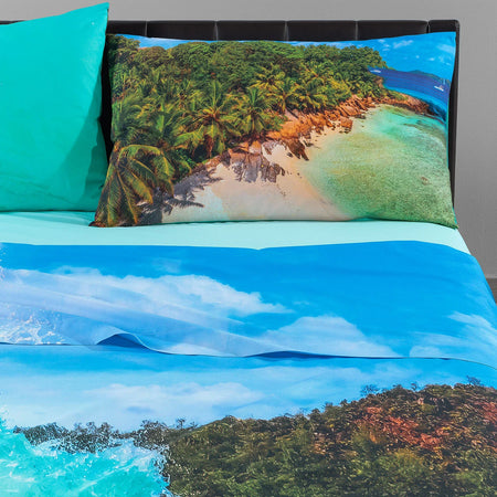 Caleffi Completo Lenzuola Copriletto Matrimoniale The Big Wave 1012252 2503S102