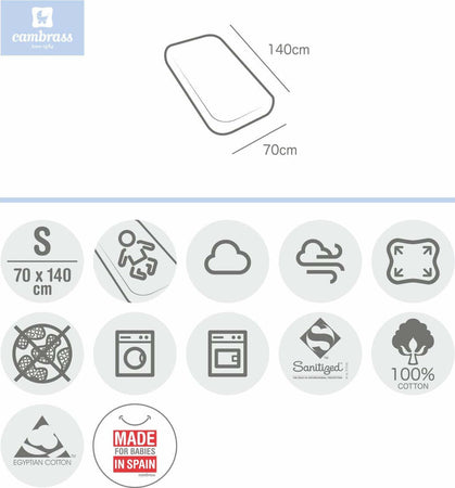 Lenzuolo Regolabile - Culla 70 70X140X1 Cm Liso E Bianco Casa e cucina/Tessili per la casa/Biancheria per culle e lettini/Biancheria bebè/Lenzuola da culla La Casa Del Bebè - Napoli, Commerciovirtuoso.it