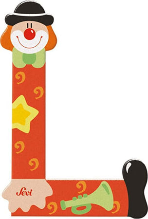 Lettera-L-Clown-Figurina-Multicolore-Assortito-Trudi