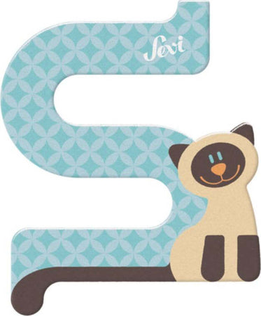 Lettera-S-Siamese-Figurina-Multicolore-Trudi
