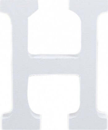 Lettere-Alfabeto-Lettera-H-In-Legno-Bianco-H-11-Cm-Decorazione-Arredo-Wedding