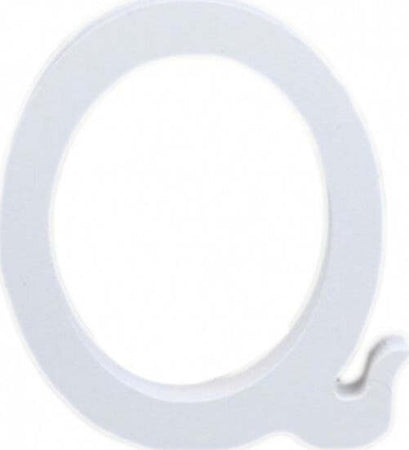 Lettere-Alfabeto-Lettera-Q-In-Legno-Bianco-H-11-Cm-Decorazione-Arredo-Wedding