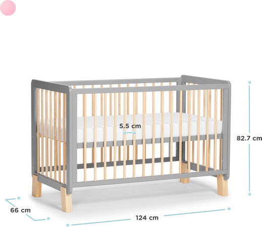 Lettino in legno 2 in 1 LUNKY Kinderkraft Casa e cucina/Arredamento/Cameretta bambini/Lettini per neonati e bambini/Lettini con sbarre La Casa Del Bebè - Napoli, Commerciovirtuoso.it