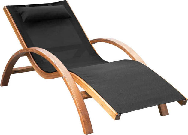 Lettino-Prendisole-Chaise-Longue-con-Poggiatesta-in-Legno-e-Tessuto-a-Rete,-165x72x86cm-840-016